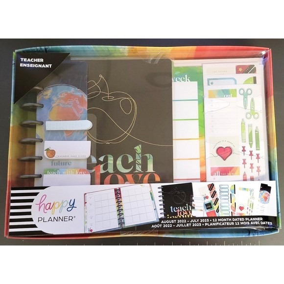 Happy Planner 12-Month Planner Box Kit-Teach Love Inspire Aug 2022 - Jul 2023 - Picture 2 of 6